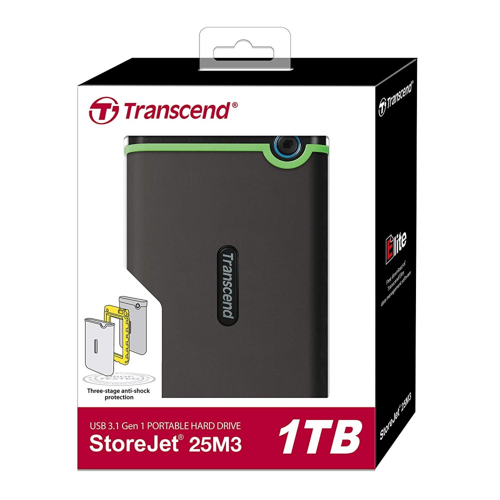 Transcend ポータブルHDD 1TB Transcend 1TB Portable External Hard Disk